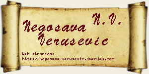 Negosava Verušević vizit kartica
